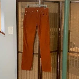 Orange Levi corduroy jeans W31 L32 perfect condition womens